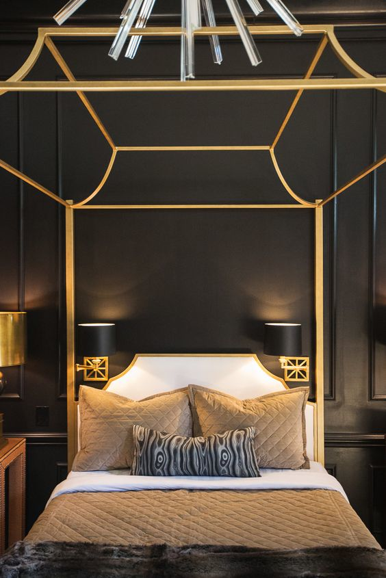 Breaking Design Rules Dark  Walls  in Small  Rooms  Chic 