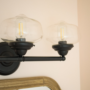 Install Vanity Light Fixture Black Schoolhouse Light